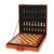 Board Games Wooden Chess Set for Adults Kids Gift Package Pieces Storage Slots Board Game Sets for Tournament(54cm)