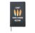 Board Surf Meeting Surfer and Swimmer Hardcover Journal, Black