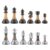 Bobby Fischer Series Metal & Acrylic Chess Set with 3.5 in. King – Premium Weighted Chess Pieces Only, Unique Staunton Chess Pieces, Luxury Chess Set for Adults