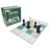 Bobby Fischer Tic Tac Chec, 2-Player Chess Strategy Game, Tic Tac Toe & Chess Combination Game, 4×4 Board with Illustrated Move Guide