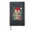 Bob Family Christmas 2024 Santa Hat Xmas Lights Matching Hardcover Journal, Black
