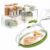 Bobomoment Clear Cabinet Organizer & Microwave Splatter Cover with Water Steamer
