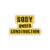 Body Under Construction Funny Fitness Vinyl Die-Cut Sticker | Waterproof Gym Motivation Decal for Laptop, Water Bottle, Car, Phone, Journal, Gym Bottle | Workout Gift | Single