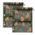 BOESI 2 PC Pencil Pouch for 3 Ring Binder,Cute Fox Pattern Clear Window
