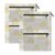 BOESI 2 PC Pencil Pouch for 3 Ring Binder,Rainbow Pattern Clear Window