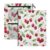 BOESI Cherry 2 PC Pencil Pouch for 3 Ring Binder,Clear Window