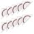 BOGEEL 10Pcs Set Square with 180 Degrees Protractor Multifunction Geometry Set Square Angles-Measuring Instrument for Drafting, D