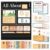 BOHEMIABY All About Letters Pocket Chart with ABC Flash Cards, 34″ X 27″, Letter of The Day/Week Daypocket Chart, Letter Tracing Learning Educational Wall Chart Preschool Classroom Homes, Black