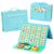 BOHEMIABY Visual Communication Book for Nonverbal Kids | Autism Speech Therapy Learning Materials Articulation Cue Cards, Behavior & Vocabulary Tools for Toddlers, Homeschool Supplies, Light Blue