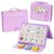 BOHEMIABY Visual Communication Book for Nonverbal Kids | Autism Speech Therapy Learning Materials Articulation Cue Cards, Behavior & Vocabulary Tools for Toddlers, Homeschool Supplies, Purple