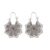 Bohemian Ethnic Drop Earrings Vintage Bronze Hollow Pattern Jewelry for Women Retro Multi-Layer Hook Accessory Lightweight Palace Inspired Design 1.06 by 0.91 Inch Gift Silver