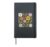 Boho Wildflower Floral Garden Plant Hardcover Journal, Black