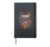 Bold Floral Art Caring About Other People Is Not Political Hardcover Journal, Black