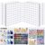 BOLUTDIF 6Pcs Peg board, Pegboard Wall Organizer Panels, Small Pegboard Kits, for Kitchen, Garage, Workshop, Tool Accessories – Universal 1/8 and 1/4 Pegboard Accessories, White (10in x 10in)