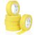 BOMEI PACK 5Rolls Yellow Masking Tape 36mm x 55yds, General Purpose Thin Yellow Painters Tape for Painting, Labeling, DIY Crafting, Decoration and School Projects, Total 275yds
