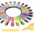 BONACE Mini Highlighters, 24 Assorted Quick-Dry Chisel Tip Marker Pens