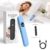 Bone Conduction Pillow Speaker for Sleeping – Cordless Bluetooth Ultra-Thin 11 White Noise Machine – 3 Auto Timer Private Under Pillow Speaker with TF Card, LED Display for Side Sleepers – Blue