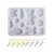 Bone Shaped Silicone Resin Mold Kit with for Key Rings for DIY Crafts Jewelr