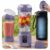 Bonnor Cordless Portable Blender for Smoothies, Shakes and Ice Crushing | 2 x 22 oz Cups, 100W Motor, 6 Blades, USB Rechargeable, Leakproof with 12-Hour Insulated Bag for Gym, Office and Travel