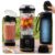 Bonnor Cordless Portable Blender for Smoothies, Shakes and Ice Crushing | 2 x 22 oz Cups, 100W Motor, 6 Blades, USB Rechargeable, Leakproof with 12-Hour Insulated Bag for Gym, Office and Travel