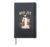 Boo-Jee Bougie Halloween Ghost Spooky Season Trick or Treat Hardcover Journal, Black