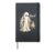 Boo-p Halloween Ghost Raccoon Vintage Vibes Retro Boys Girls Hardcover Journal, Black