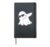 Boo Ghost Dabbing Cute Spooky Dab Dance Pose Hardcover Journal, Black