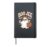 Boo Jee Coquette Leopard Boujee Halloween Ghost Hardcover Journal, Black