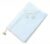 Book Cover A5 A6 Adjustable Sleeve with Bonus Notebook Pearl Lace Cheongsam Style Bible Case White Bridal Wedding(A Grid,A6)