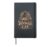 Booked With My Cat Cozy Bookworm Library Hardcover Journal, Black