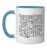 Bookish Burned Out But Still Reading Retro Book Club Ceramic Mug, Blue/White, 11oz