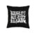 Bookish Burned Out But Still Reading Retro Book Club Throw Pillow