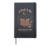Book Lover Cat Reading Coffee Quote Hardcover Journal, Black