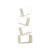 Book Organizer Irregular Vertical Iron Bookshelf Display Stand(White)