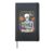 Book Reader Skeleton Tarot Card Halloween Bookworm Hardcover Journal, Black