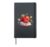 Book Reading Apple Picking Read Library Teacher Reader Nerd Hardcover Journal, Black