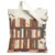 Bookshelf Illustration Illustrative Canvas Tote Bag 13×15 Inch