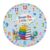 Books Wall Clock, Playful Colorful Pencils Globe Summer Blue Quiet Wall Clock for Living Room Bedroom Kitchen Decor 11.6×11.6 Inches