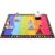 Boooom Jackson Classroom Rug Rainbow — 7.5 ft x 13 ft, Seats 24, Vibrant Colors, Non-Slip Nylon Floor Mat for Daycare Preschool Kindergarten