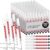 Bornerwhite 150 Pcs Black Multi-purpose Deep Hole Marker Pens Long Head Drill Deep Nib Marker Waterproof Mechanical Carpentry Pen for Woodworking Machinist Bathroom Construction Hardware Decoration