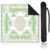 Bornerwhite Chinoiserie Mahjong Mat with Black Carrying Bag 31.5 x 31.5 Inches Multi Purpose Game Table Cover Anti Slip and Noise Reduction for Mahjong Poker Board Card Dominoes Games(Green)