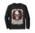 Born for Rock ‘N’ ROLL Skull with Roses Vintage Music Art Long Sleeve T-Shirt