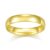 BORUO Stacking Band | Waterproof | 14K Gold Plated | Plain Dome Tarnish Resistant Comfort Fit Rings | No Tarnish Silver Rings for Women – 1mm Band Size 7