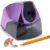 Bostitch Office Electric Pencil Sharpener for Classroom & Desk Use, Heavy-Duty Stall-Free Motor, High-Capacity Shavings Tray, Metallic Purple