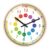 Bothyi Kids Bedroom Wall Clock Children Wall Clock Learning Analog Telling Time Teaching Clock Extra Large Educational Operated Silent, Black Hands