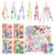 BotleFlow 618 Pcs Bead Keychain Kit Acrylic Heart Star Flower Letter Alphabet Bag Beads Key Chain Supplies for DIY Jewelry Making, Bag Accessories and Crafts for Women