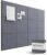 Bounmer Large Cork Bulletin Board – 48″ x 36″ Cork Board for Walls – 12 Pack Felt Tiles, 60 Removable Safe Adhesive Tabs & 30 Pushpins – for Office, School, Home Decor (Grey)
