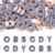 Boutigem 30Pcs Large Alphabet Acrylic Beads Random 3D Letter Bubble Beads