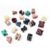 Boutigem 50Pcs Large Letter Beads Imitation Marble Acrylic Alphabet Beads
