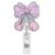 Boxing Gloves Cancer Awareness Retractable Badge Reel, Cute Oncology & Chemo Nurse Badge ID Holder for Work, ONC Nurse Gift, Cancer Ribbon Bow Badge Clip, Cancer Fighter Badge Reel with Alligator Clip